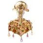 Nardi Moretto Antique multi-Gem yellow gold Arlecchino Lapel Brooch Pin
