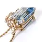 Seaman Schepps Vintage Aquamarine Diamond Brooch Pin Pendant 