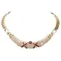Estate 23.10 carats Diamond and Red Ruby 18k Gold Choker Necklace