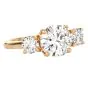 GIA 2.03cts J VVS2 14K Yellow Gold Three Stone Classic Engagement Ring|Dover Jewelry|