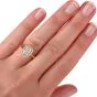 GIA Cushion Diamond D- VS2  18K Gold Engagement Ring