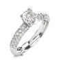 Tacori GIA Cushion Pave Diamond Platinum Engagement Ring 