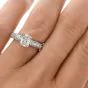 Tacori GIA Cushion Pave Diamond Platinum Engagement Ring 