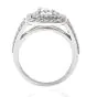 GIA Certified Diamond Split Shank Platinum Engagement Ring