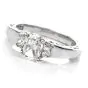 Tacori GIA Cushion Diamond Platinum Three Stone Engagement Ring 