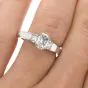 Tacori GIA Cushion Diamond Platinum Three Stone Engagement Ring 