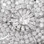 Vintage Floral Motif Diamond Platinum Lapel Pin Brooch Pendant