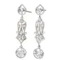 Vintage Diamond Gold Dangle Drop Earrings