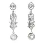 Vintage Diamond Gold Dangle Drop Earrings