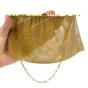 Antique Sapphire Filigree 14K Yellow Gold Mesh Hand Purse 