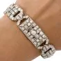 Antique Art Deco Diamond Platinum Filigree Bracelet