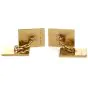 Vintage Tiffany & Co. 18K Yellow Gold Rectangle Men’s Cufflinks 