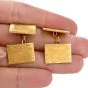 Vintage Tiffany & Co. 18K Yellow Gold Rectangle Men’s Cufflinks 