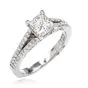 Tacori GIA Diamond Platinum Split Shank Engagement Ring 