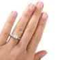 Tacori Diamond Platinum 3 Stone Engagement Semi-mount Ring