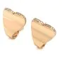 Roger Dubuis Diamond 18K Heart Clip On Earrings