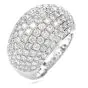 Estate Pave Diamond 18K Dome Cocktail Ring