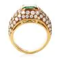 Vintage Tiffany and Co. Diamond GIA Emerald 18K Cocktail Ring