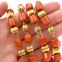 Vintage Red Coral 32 Inch 10K Strand Necklace