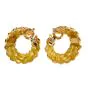 Vintage Van Cleef & Arpels 18K Yellow Gold Clip-On Hoop Earrings