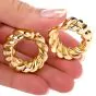 Vintage Van Cleef & Arpels 18K Yellow Gold Clip-On Hoop Earrings