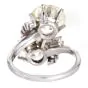 Vintage 9.35 carats Diamonds Toi Et Moi Platinum Bypass Ring|DoverJewelry|