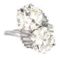 Vintage 9.35 carats Diamonds Toi Et Moi Platinum Bypass Ring|DoverJewelry|