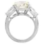 7.21cts Diamond Platinum Three Stone Engagement Ring