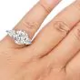 7.21cts Diamond Platinum Three Stone Engagement Ring