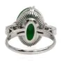 GIA 4.82 Carats Green Jade Diamond Platinum Cocktail Ring