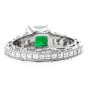 Tacori Diamond Certified Zambian Emerald Platinum Engagement Ring 