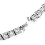 Antique Art Deco Diamond Platinum Geometric Line Link Bracelet 