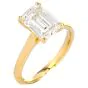 Solitaire 2.83ct Emerald Cut Diamond Engagement Ring-Dover Jewelry