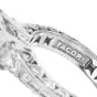 Tacori Diamond Platinum 3 Stone Eternity Engagement Semi-mount Ring