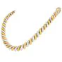 Mario Buccellati Torsadé 18K Two Tone Gold Satin Link Necklace 
