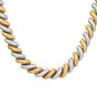 Mario Buccellati Torsadé 18K Two Tone Gold Satin Link Necklace 