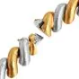Mario Buccellati Torsadé 18K Two Tone Gold Satin Link Necklace 