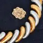 Mario Buccellati Torsadé 18K Two Tone Gold Satin Link Necklace 