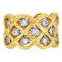 Buccellati Étoilée Eternelle Diamond 18K Gold Wide Eternity Ring |Dover Jewelry|