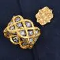 Buccellati Étoilée Eternelle Diamond 18K Gold Wide Eternity Ring |Dover Jewelry|