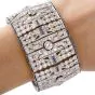 Baroness Diamond Sapphire Art Deco Platinum Bracelet