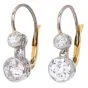 Vintage 2.06cttw Diamond Platinum Dangle Earrings |dover jewelry|
