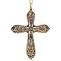 Vintage 4.00cts Diamond Cross Pendant 14K Gold & Silver|Dover Jewelry|