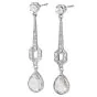 Vintage Rose Cut Diamond Platinum Drop Earrings|Dover Jewelry|
