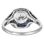 Estate Diamond 5.06cts Sapphire Paltinum Engagement Ring|Dover Jewelry|