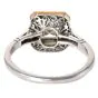  Asccher Diamond 2.12cts Emerald Halo Platinum Engagement Ring
