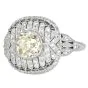 Vintage Old European Diamond 1.95carats Platinum Cocktail Engagement Ring |Dover Jewelry|