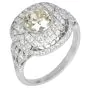 Vintage Old European Diamond 1.95carats Platinum Cocktail Engagement Ring |Dover Jewelry|