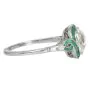 Vintage Deco Style Diamond 2.78carats Emerald Platinum Halo Engagement Ring|Dover Jewelry|