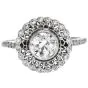  1.02Carats Old European Diamond Platinum Engagement Ring |Dover Jewelry|